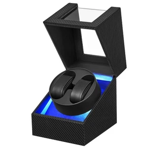 Automatischer Uhrenbeweger mit LED-Licht - Double Watch Spinner, leiser Motor, - Bild 1 von 9