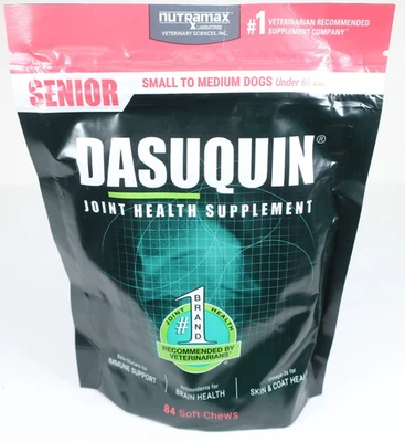 Dasuquin Senior Joint Health Supplement for Small & Medium Dogs 84ct Soft 01/26 - Image 1 of 4