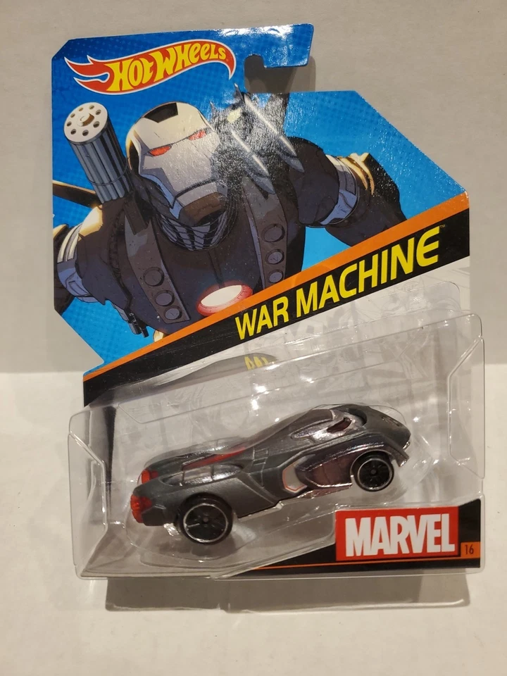 Hot Wheels Disney Personaje Coches Marvel War Machine Die Cast Car Iron Man Foto 1 de 4