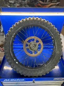 2001 01 HONDA CR80R CR80 CR 80 85 OEM FRONT WHEEL 17" - Picture 1 of 7