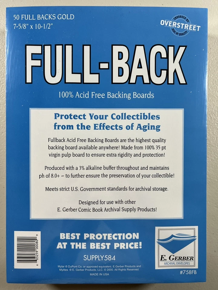 E. Gerber espalda completa dorada (50 piezas) 758FB 35pt Foto 1 de 1