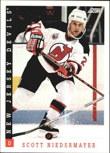 1993-94 Score Devils Hockey Card #217 Scott Niedermayer