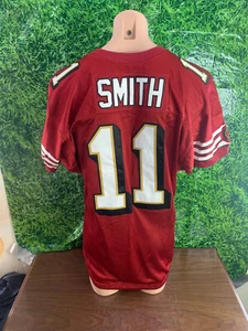 2008 San Francisco 49ers #11 Alex Smith Game Jersey Red Reebok Size 44 - Picture 1 of 5