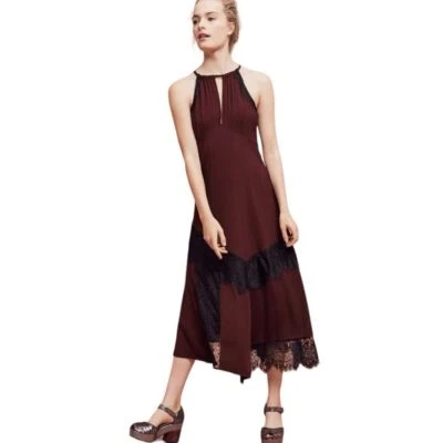 Vestido Anthropologie Moulinette Soeurs Janie Encaje Capricho Hada Halter Talla 8 Foto 1 de 4