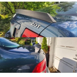 Flat Black 284A Rear Duckbill Trunk Spoiler Wing Fits 2003~12 SAAB 93 9-3 Sedan - Picture 1 of 8
