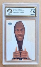 Michael Jordan Rare Air Upper Deck 1997 - NBA Card #1 CGA 9.5 GEM not PSA