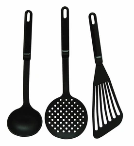 Set of 3 Kitchen Cooking Utensil Non-Stick Skimmer Slotted Turner  - Picture 1 of 2