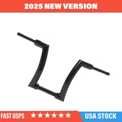 14" Chrome Ape Hanger 1.5" Fat Bars Handlebar For Harley Davidson Dyna Softail Foto 1 de 4