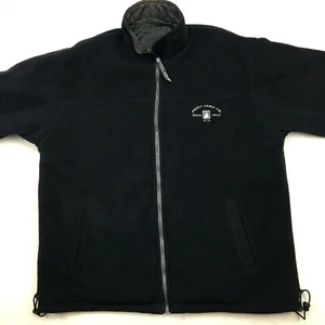 Point Zero Men Large Weather Proof Gear Reversible Charcoal Gray Black Coat Camp - Picture 1 of 10