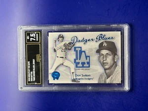 Don Sutton 2001 Fleer Greats of the Game Dodger Blues Relic #NNO Dodgers GMA 7.5 - Picture 1 of 2