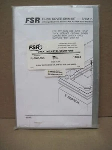 FSR FL-200P-CSK FL200P Cover Shim Kit 1/16in - 5/15in - Picture 1 of 4