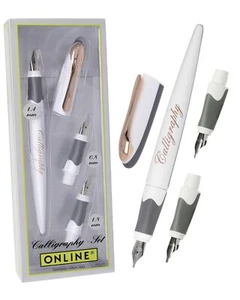 Air Kalligrafie Set White Rose I Schönschreibfüller mit Kombipatrone & 3 Fede... - Bild 1 von 8