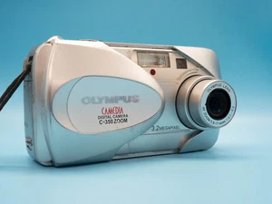 OLYMPUS CAMEDIA C-350 ZOOM DIGICAM CCD DIGITAL CAMERA MACCHINA DIGITALE VINTAGE - Bild 1 von 10