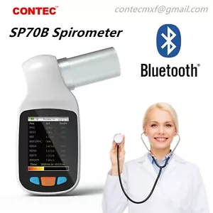 SP70B Bluetooth Spirometer Lung Breathing Spirometry APP Analysis Report Data - Picture 1 of 12