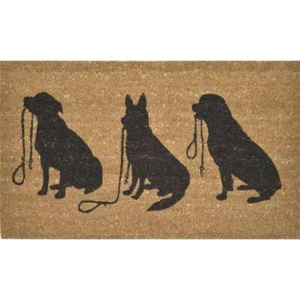 New Home Entrance 3 Dogs Doormat Heavy Duty Outdoor Door Mat 45cm x 75cm - Picture 1 of 1