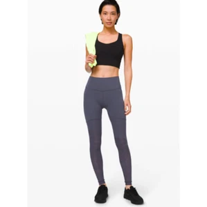 Lululemon blu pietra usato Sheer Will High-Rise stretto 28" *taglia impulso 10 - Foto 1 di 5