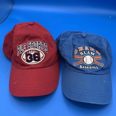 Lote de 2 gorras de pelota ajustables para jóvenes 4-7 Foto 1 de 4