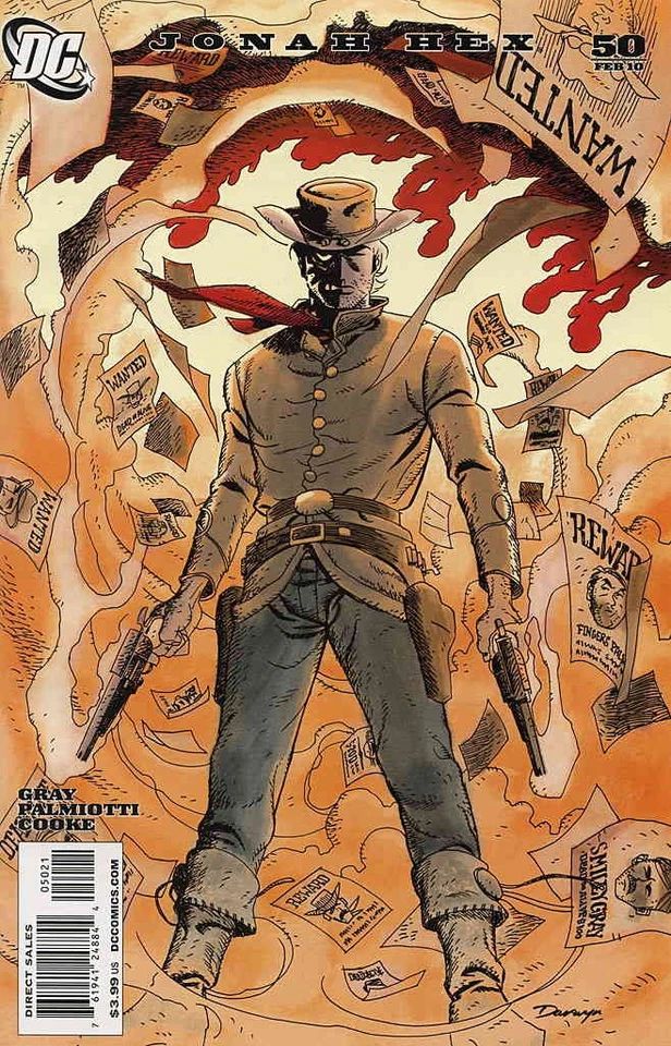 Jonah Hex (2ª serie) #50A en estado bastante bueno/casi nuevo; DC | Variante 1:10 Darwyn Cooke - con bolsa + placa Foto 1 de 1