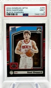 Panini Donruss Optic Black Pandora #255 Reed Sheppard Rookie 2024/15 PSA 9 - Imagen 1 de 2