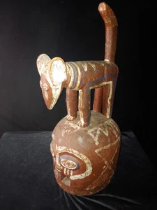 Eppa Holz Helm Maske, Nigeria, ca. Mitte bis Ende des 20. Jahrhunderts, 27" Höhe x 11" Breite - Bild 1 von 6