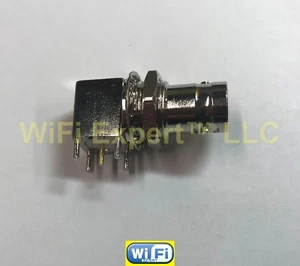 BNC Angle Droit Femelle Jack BULKHEAD Soudure PCB Montage RF Connecteur Expédié des États-Unis - Photo 1/3