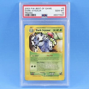 Dark Ivysaur 6 2003 Best of Game Promo Pokemon Karte bewertet PSA 10 Edelsteine neuwertig CGC - Bild 1 von 2