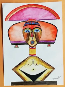 09560 Acquerello - Atmosfere del Corno d'Africa - Donna - Picture 1 of 3