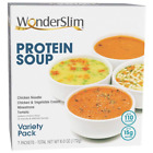 WonderSlim Protein Soup, Variety Pack, 70-110 Calories, 12-15g Protein, 0-1.5g