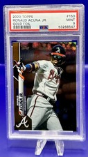 2020 Topps Series One Gold Foil #150 Braves Ronald Acuña Jr. PSA 9 MVP
