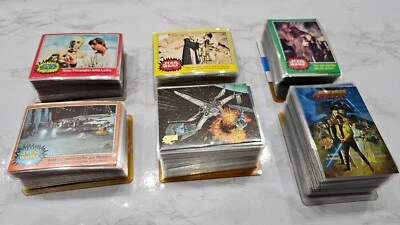 1977 Star Wars Series 2 3 4 5 + 97 Vehicles + 96 Finest Holo Card Set Orange Red - Image 1 of 4