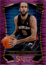 2013-14 Select Prizms Purple Pistons Basketball Card #181 Luigi Datome /99