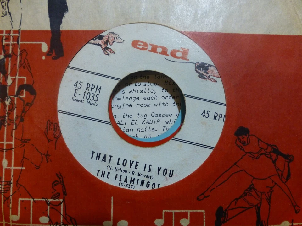 DOOWOP THE FLAMINGOS THAT LOVE IS YOU & LOVERS NEVER SAY GOODBYE  VG+     45 - Image 1 of 1