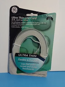 GE Cavo Linea Telecom Ultra Sottile Bianco 15 Piedi TL26588 Nuovo Sigillato (T) - Foto 1 di 3