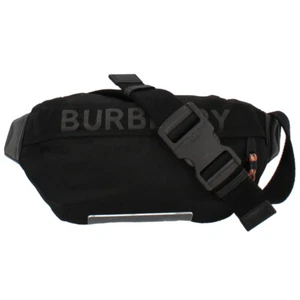 BURBERRY Sony Crossbody Bag 8025668 Nylon / leather body bag black USED - Picture 1 of 7