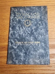 Original Syracuse Gas Engine Book Hit Miss Marine New York  - Picture 1 of 9