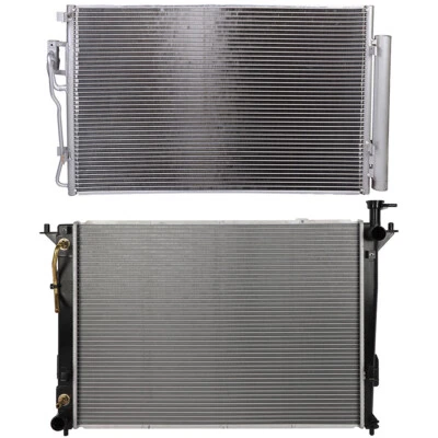 Radiator & AC Condenser Cooling Kit For 2011 2012 2013 2014 2015 Kia Sorento - Image 1 of 4