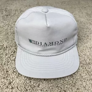 De colección YA Diamond Engineered Space Hat Strapback Trucker Gris Cuerda OSFM Gorra - Imagen 1 de 9
