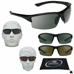 Bifocal Sunglasses Sport Tinted Sun Readers Cycling Golf Motorcycle Men Women - Picture 1 of 18