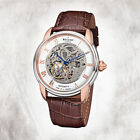 Regent Leather Men's Watch GM-1462 Analogue Wrist Braun Automatic URGM1462