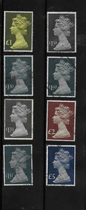 1977 QEII MACHIN COMPLETE HIGH VALUE SET VFU - LARGE SIZE FORMAT (2A) - Picture 1 of 1