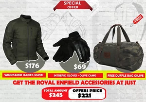 "CHAQUETA WINDFARER OLIVA E INTRÉPIDO GUANTE con bolsa de lona gratis" - Imagen 1 de 21