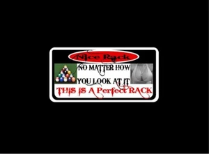 2 Perfect Rack decals 2x4 for mcdermott pool players - Bild 1 von 1