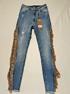 Pit Bull Jeans CALCA Boyfriend Ref 67731 Women's Size US 8 Distressed - Picture 1 of 18