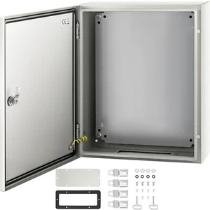 VEVOR Steel Electrical Box Electrical Enclosure Box 20x16x6'' Carbon Steel IP65 - Picture 1 of 12