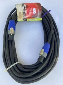 50' 14AWG Professional Neutrik Speakon Speaker Cable, 14-Gauge Wire Made In USA - Picture 1 of 4