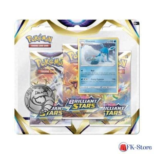 Pokemon Sword & Shield 9.0 - Brilliant Stars - 3er Pack Blister Glaceon (Englisc - Bild 1 von 1