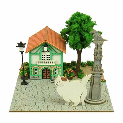 Sankei 12Studio Ghibli Mini Cat Returns The Office of Muta and Cat Non- Scale Pa Cover