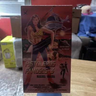 PISTOLEROS FAMOSOS 3 (VHS, 2002) Maribel Guardia. Nueva Y Sellada RARA!!! - Image 1 of 4