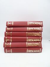 INTERNATIONAL ENCYCLOPEDIA OF STAMPS VOLUMES 1 - 6 RED FOLDERS 