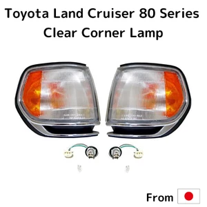 DEPO Toyota Land Cruiser 80 Series Clear Corner Lamp Light Left Right Pair NEW - Foto 1 di 3